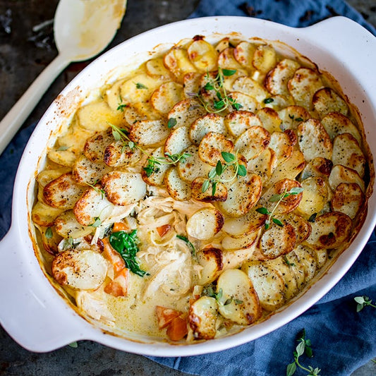 Creamy Chicken & Potato Gratin